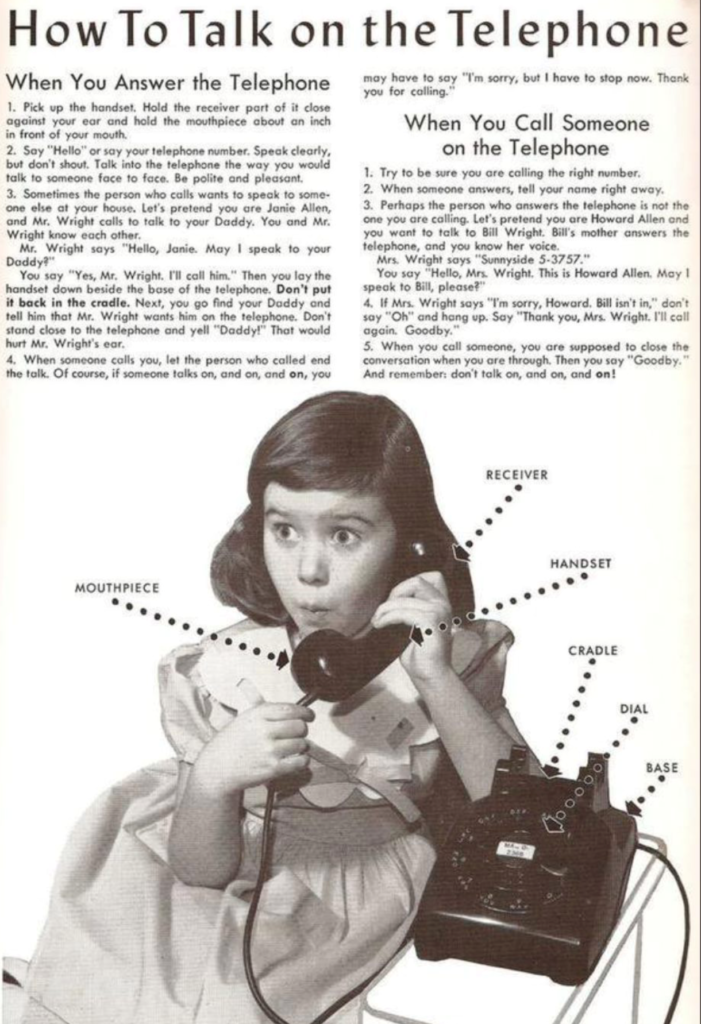 Evergreen content - how to talk on the telephone