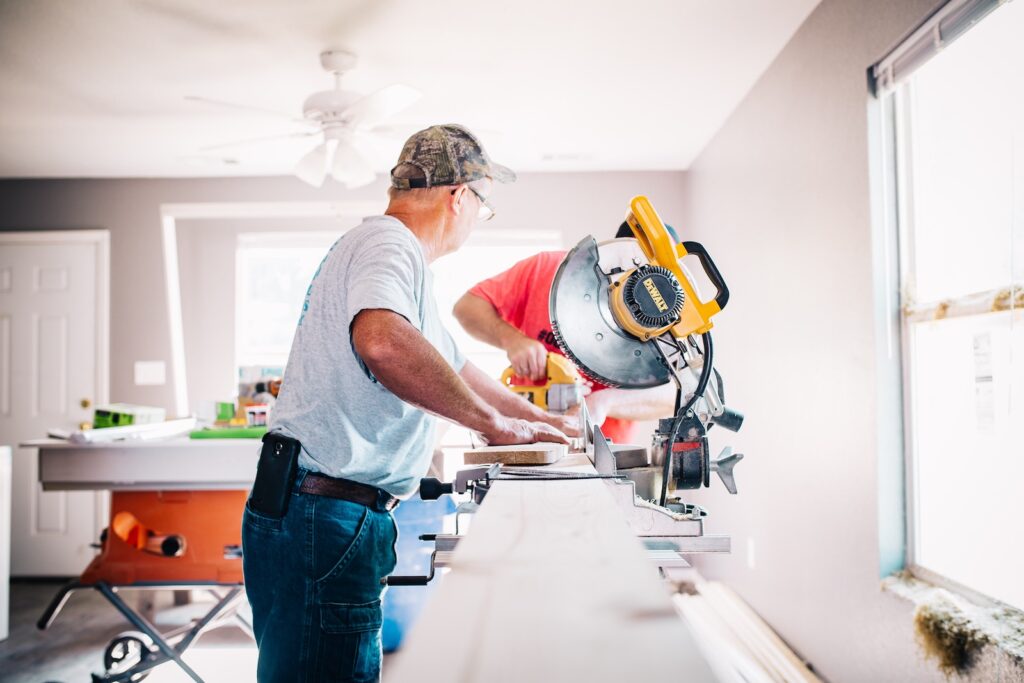 men working on home renvovation